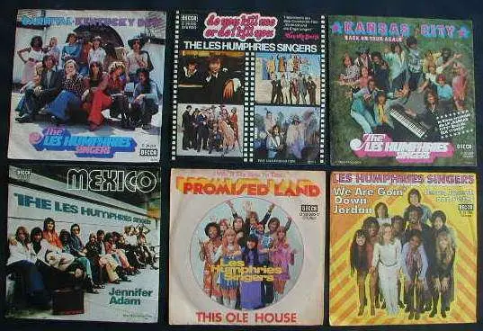 LES HUMPHRIES SINGERS Sammlung: 6 Vinyl Singles 1972 - 74