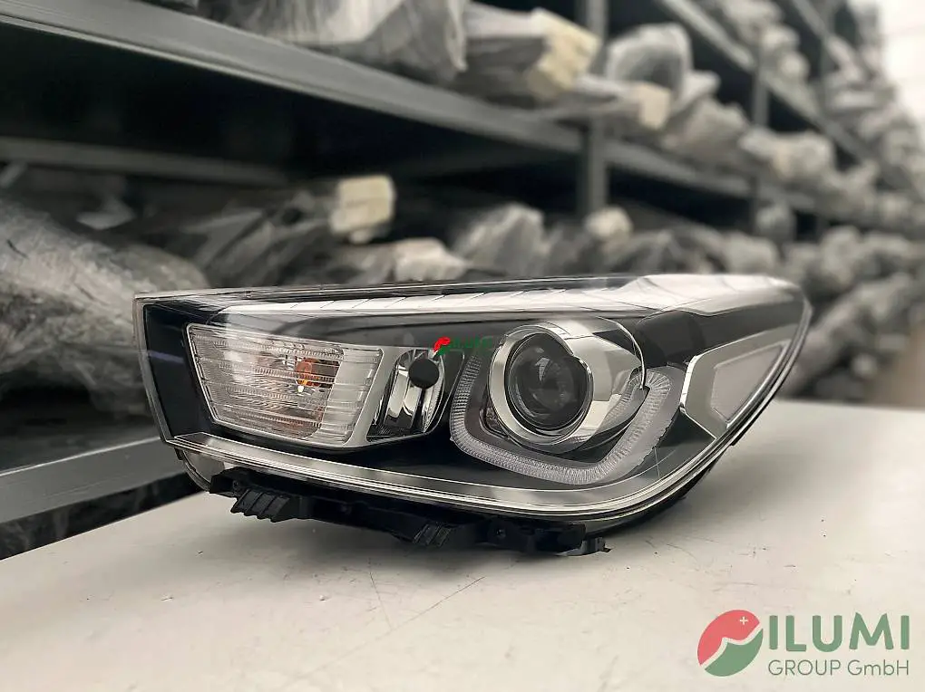 kia rio v scheinwerfer halogen linse led scheinwerfer links