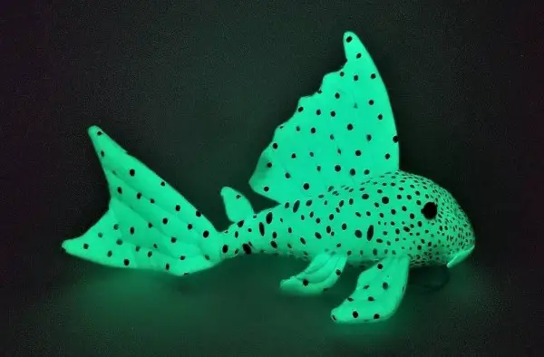  Plüschtier "Blue Phantom Pleco" leuchtend, NEU und OVP