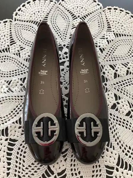 Ballerina Jenny weinrot lack neu