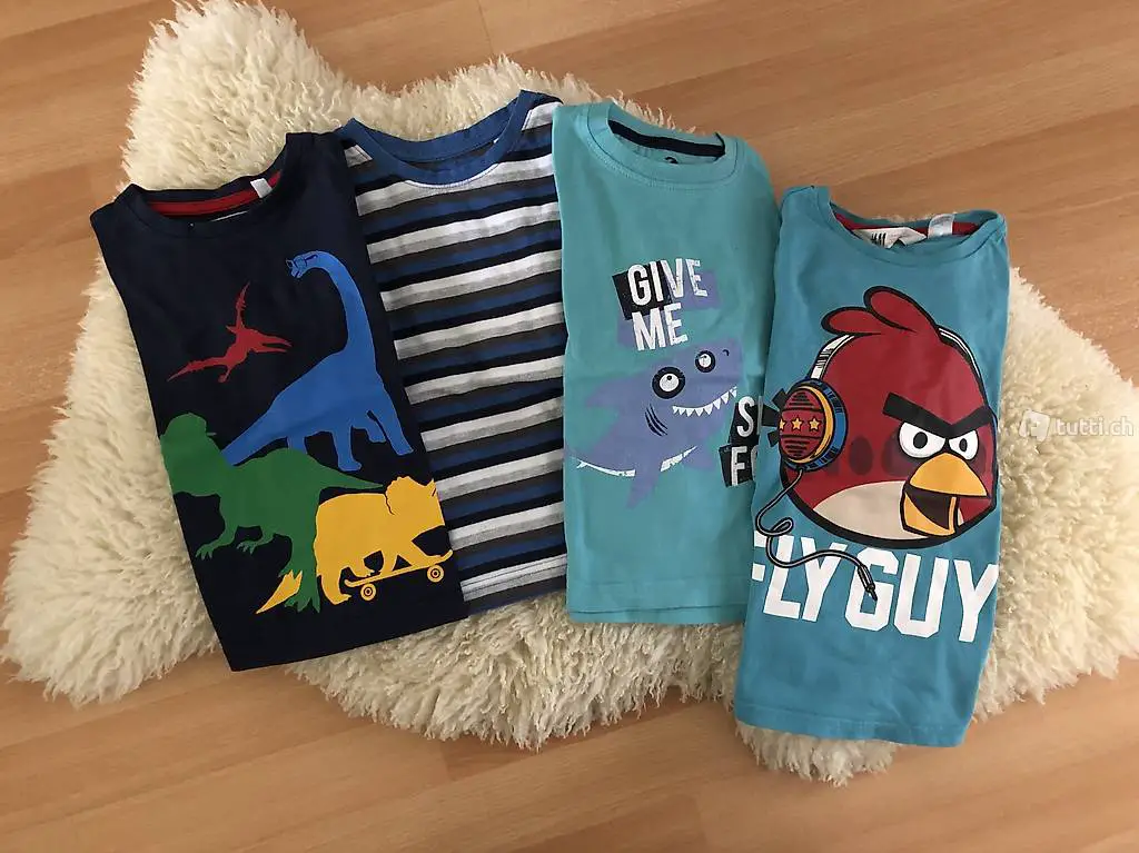 4 langarmshirts grösse 98/104,104