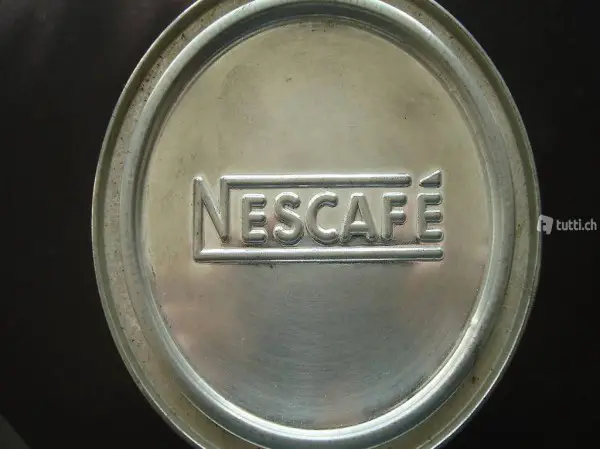 Nescafé - Dose / Alu-Dose / Höhe ca. 20 cm.