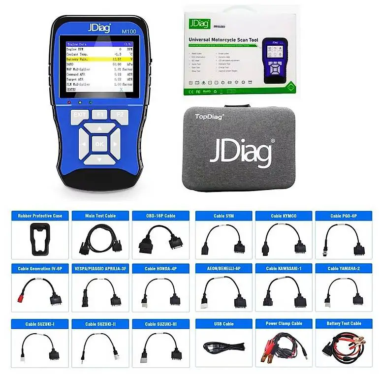 Universal Motorrad Diagnose Tool JDiag M100 OBD Set