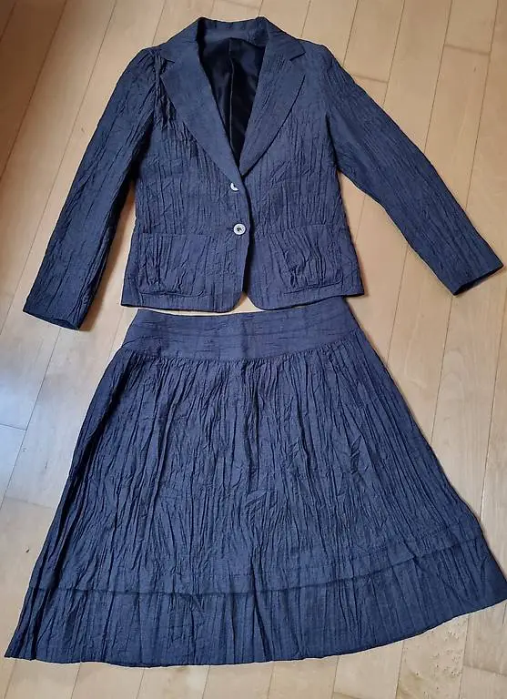 Blazer + Rock dunkelgrau M