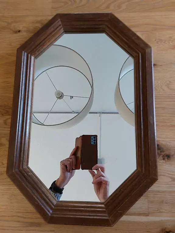 Wandspiegel 8 eckig 52x35cm