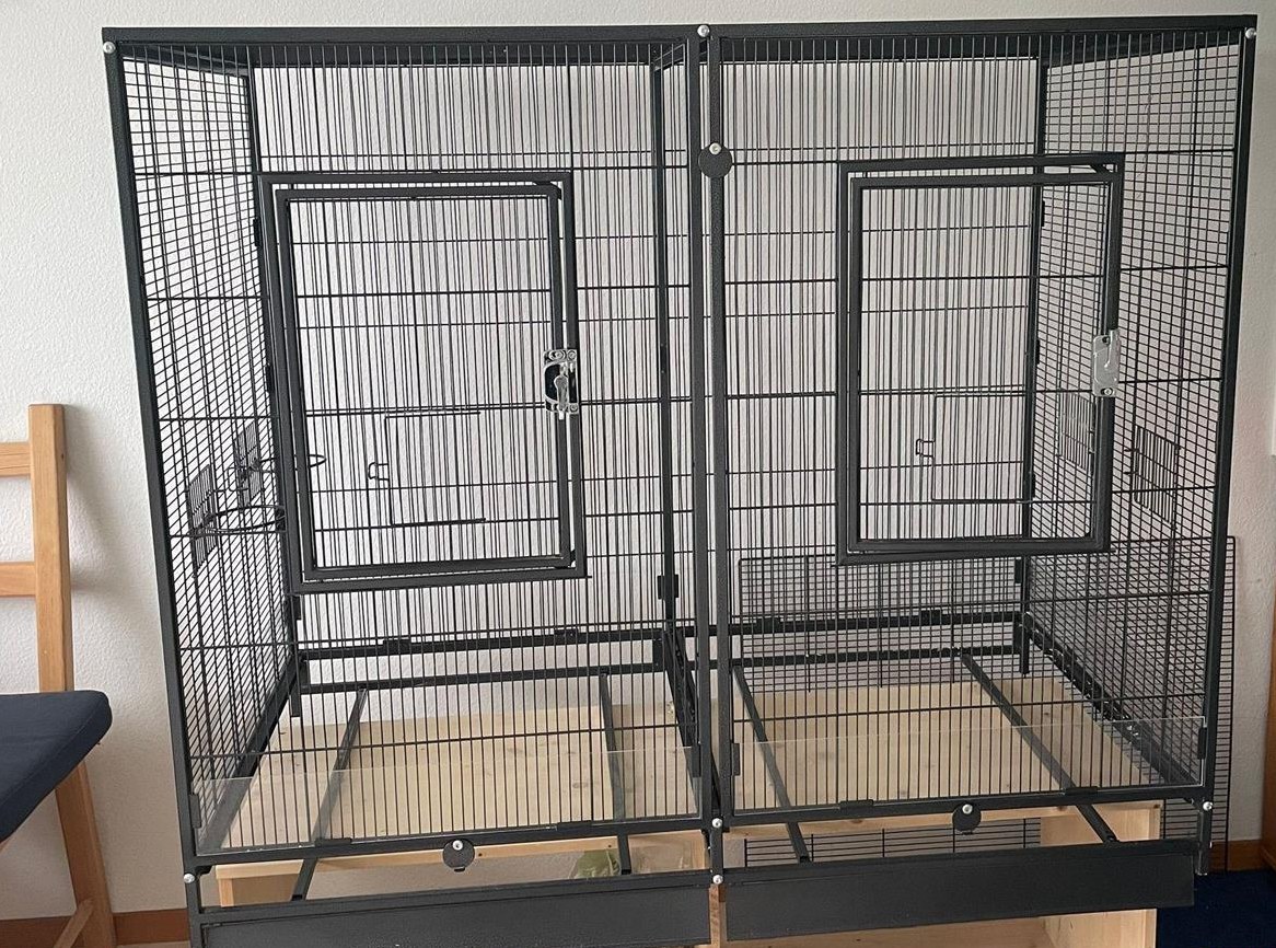 Vogel-/Nagerkäfig gebraucht mit Zubehör