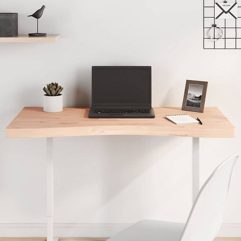 Schreibtischplatte 100x (45-50) x4 cm Massivholz Buche