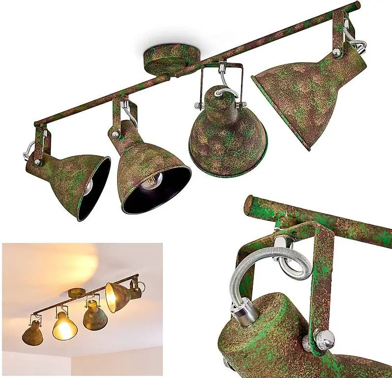 Deckenleuchte, verstellbare Deckenlampe aus Metall