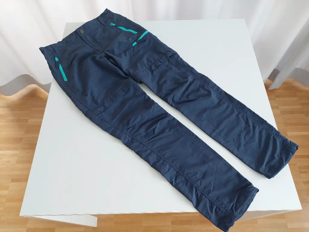 46 NORD Zip-Off Mädchen Wanderhose blau, Grösse 152