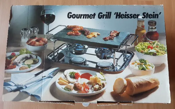 heisser stein - grill gourmet (neu) tischgrill
