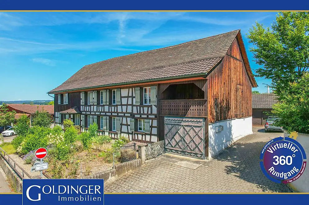 Riegelhaus mit grosszügigem Grundstück - Ausbau - und