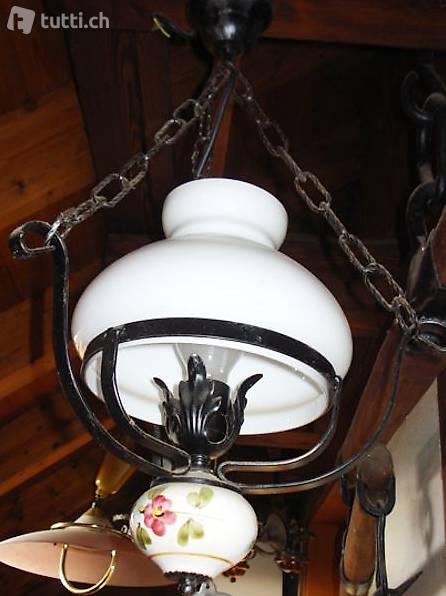 Hängeleuchte Petrollampe Schmiedeeisen