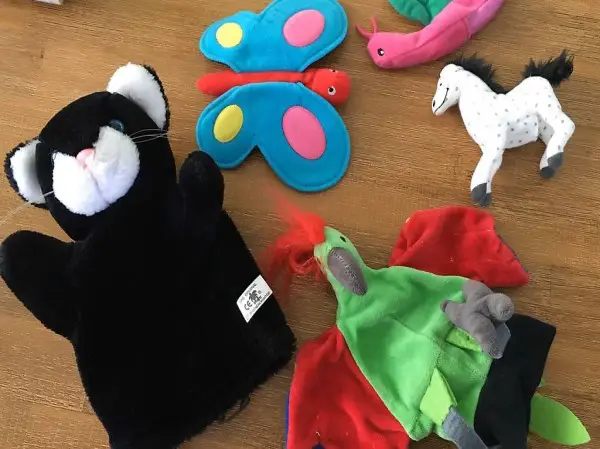 5 herzige Stoff Hand-und Fingerfiguren