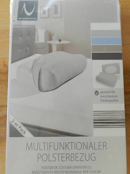 Multifunktionaler Polsterbezug 2-er Pack hellgrau