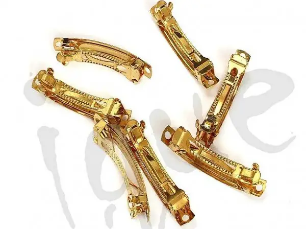 Haarspange goldfarbig 5 + 7cm