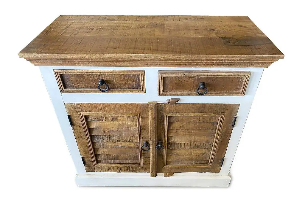 Holzkommode braun / weiss