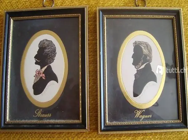 Vintage Silhouetten von Enid Elliott Linder