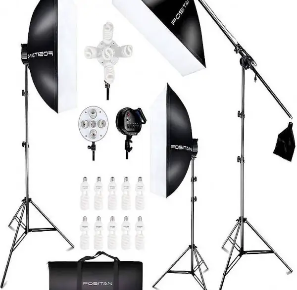  Profi Fotostudio Set inkl.3X 20" x 28" mit Sandsack Set