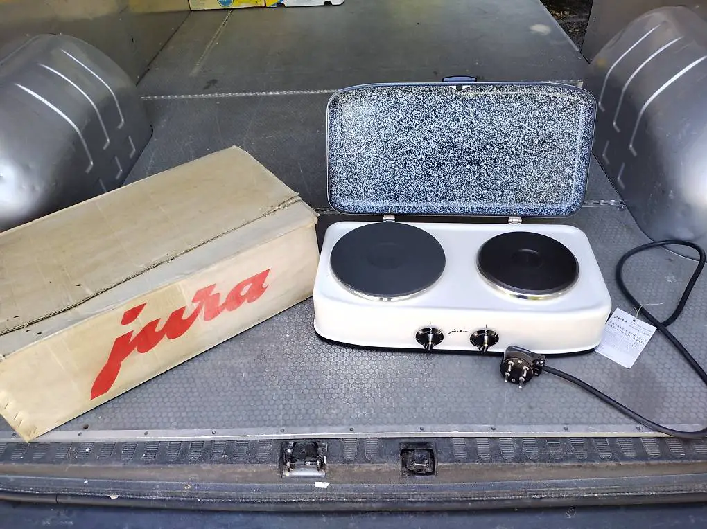 60-70 er Jahr Vintage 2-Platten Tischherd Jura Retro Herd