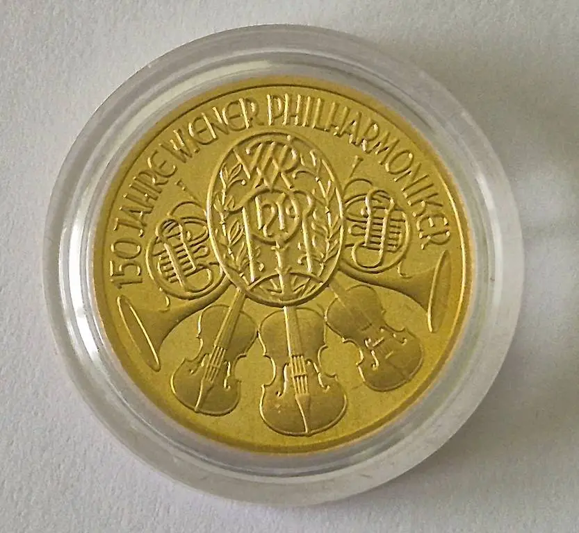 Goldmünze Philharmoniker 1/4 Unze