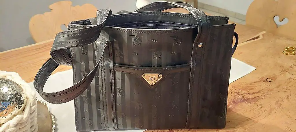 maison mollerus shopper boston schwarz gold