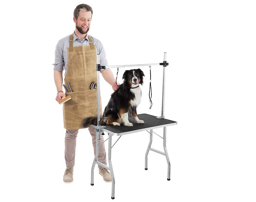tectake Trimmtisch - Klappbarer Trimmtisch für Hunde