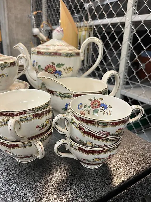 antiker Teeservice Grindley England Marlborough Royal