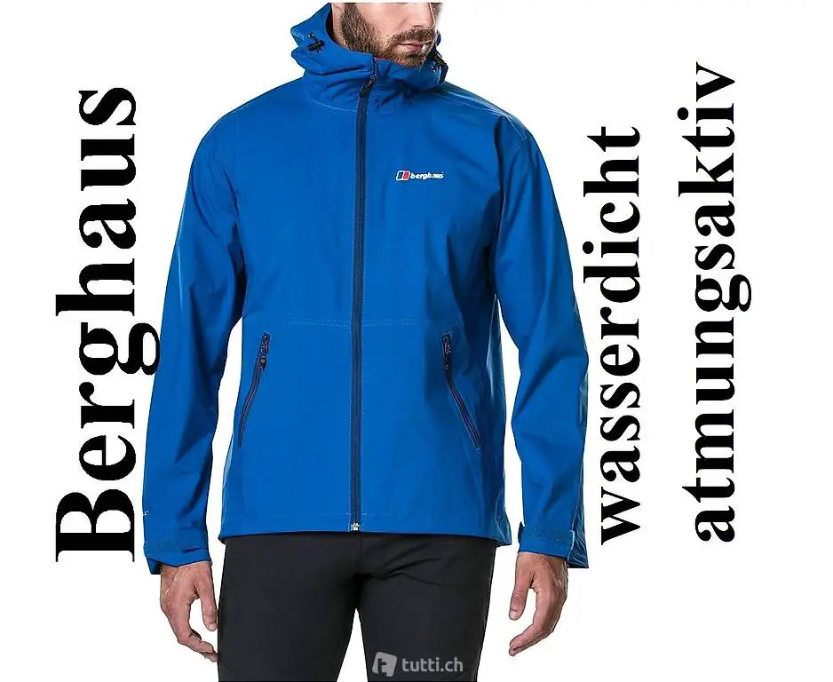 M NEU Berghaus Regenjacke leichte Jacke + super Qualität #