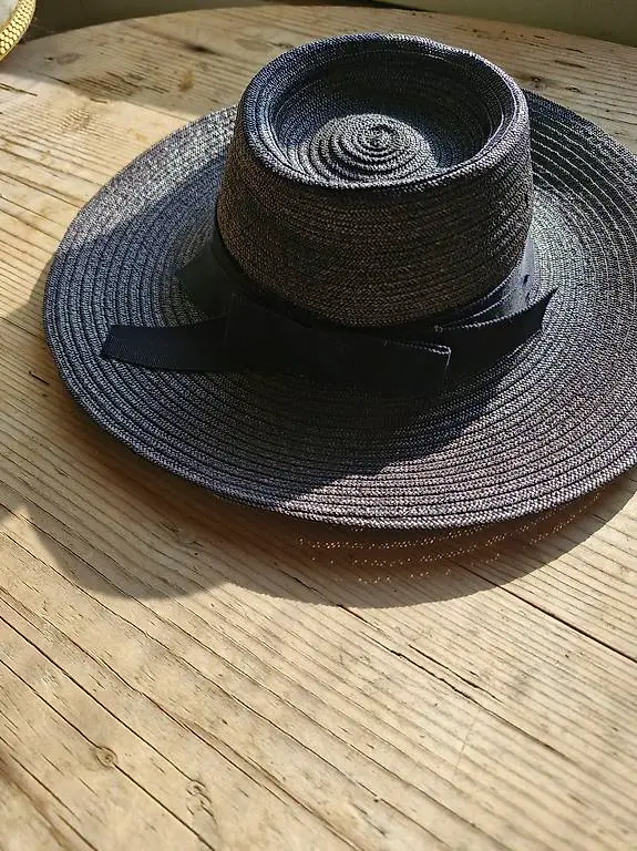 Hut Strohhut Deko Blau SF