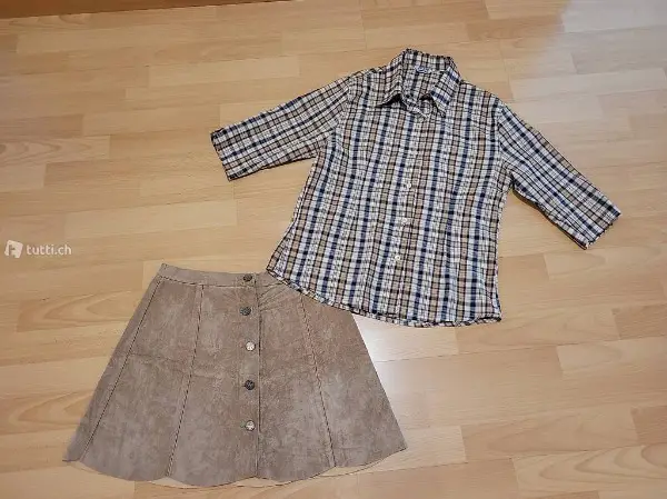 Mini Rock & Bluse im Set