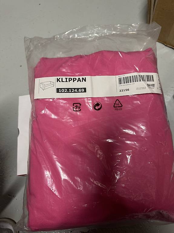 Ikea Sofabezug KLIPPAN Rosa neu