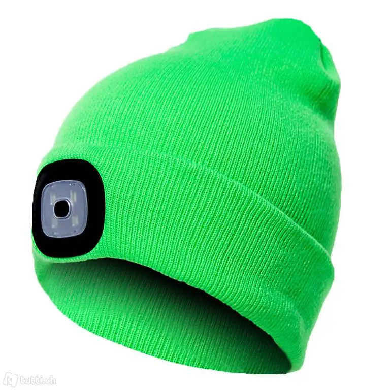  USB Sport Strickmütze Lampe Reiten Warmhalten Mütze