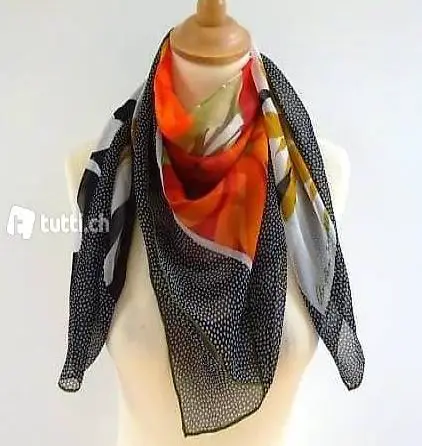 Original Christian Fischbacher Seidenfoulard - ca. 90 x 90cm