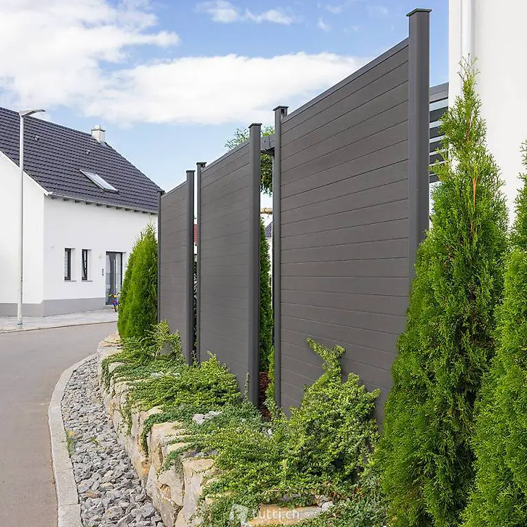  Sichtschutz 170 x 180 3x Element 4x Pfosten 1x Schrägelement