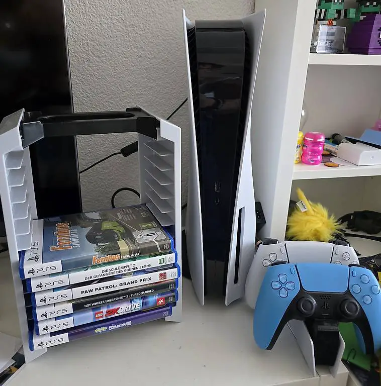 PS5 Disc-Edition inkl. Zubehör Lenkrad und Spiele