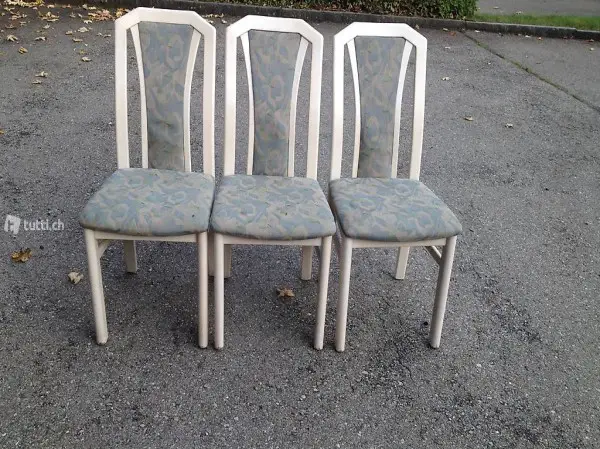  Stuhl HOchlehne weiss (Nr. 026)