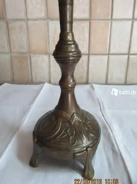  Kerzenständer, Kerzenhalter Bronze Blech oder Messing?