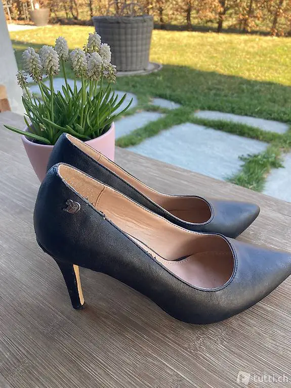 Highheels Absatzschuhe Leder Gr. 38 Tom Tailor