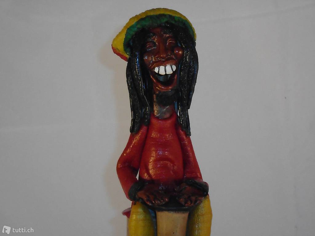  rastaman musician incense stick holder 29 cms