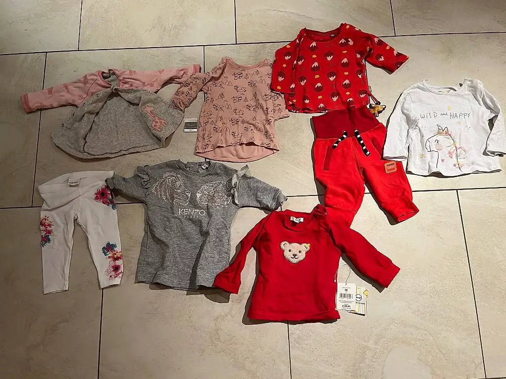 Markenkleider 68 Diesel, Kenzo, Steiff, Sigikid 7 Teile plus 1