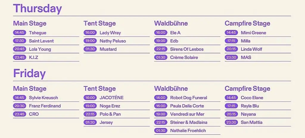 2 VIP Comfort Zone Tickets Gurtenfestival / DO/FR