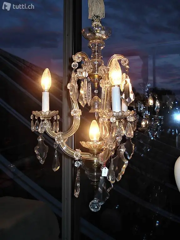 ca. 100 jähriger antiker Kronleuchter / Kristallleuchter