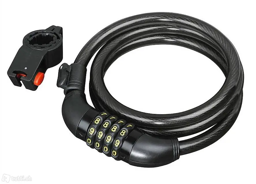  Fahrradschloss (4 stelliges Zahlenschloss mit Halterung, 120