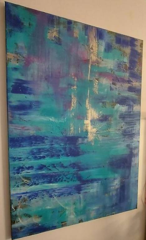 Bild Abstrakt von mir selbstgemalt 50×70