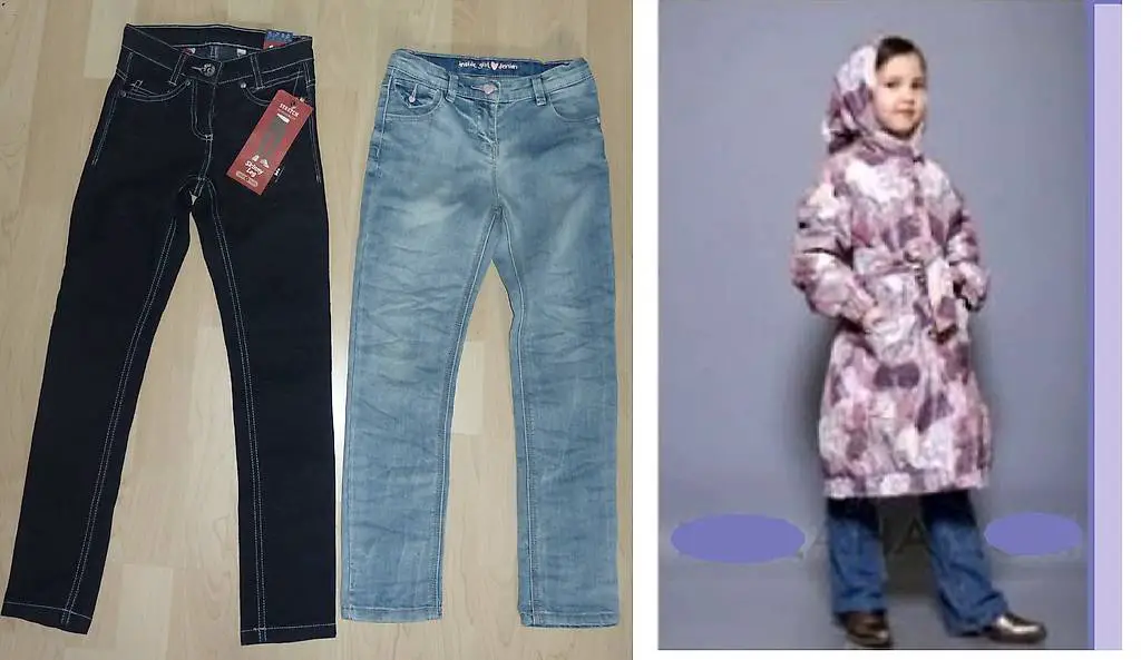 Regenjacke Regenmantel Jacke Jeans Gr. 122 neu