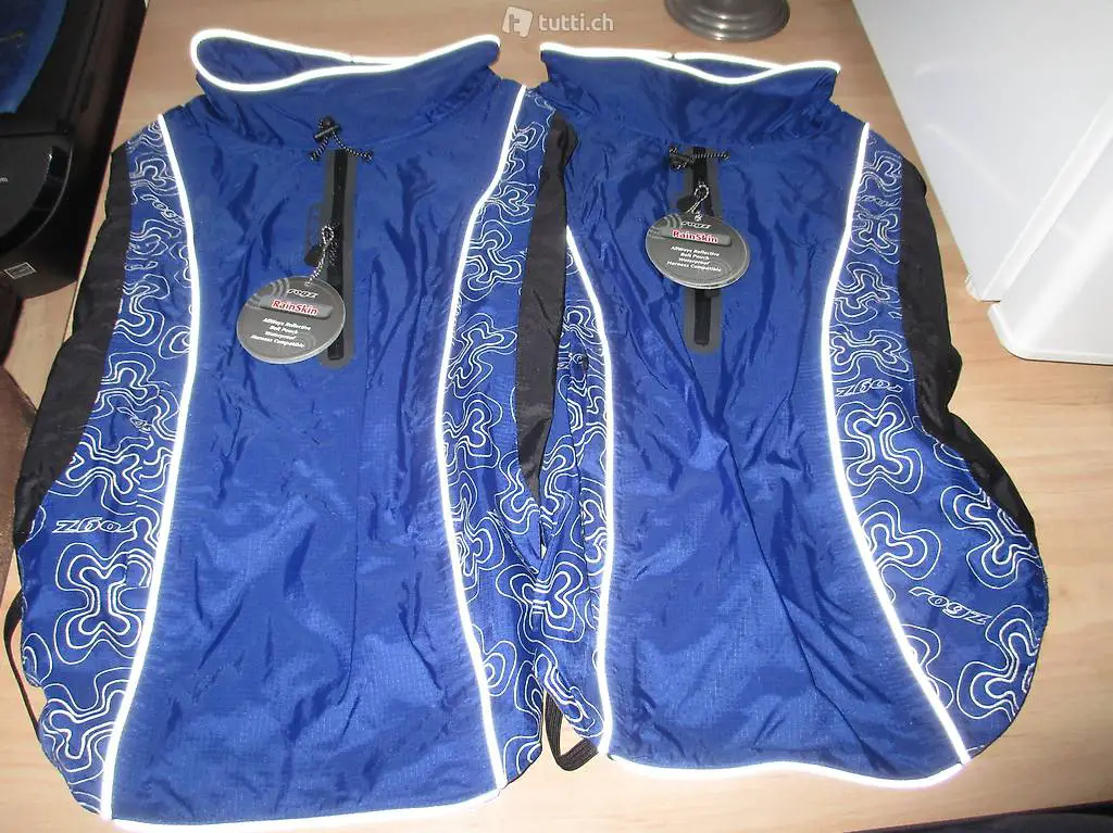 Rogz Rain Skin Mantel Blau Rückenlänge 48cm Fabrikneu