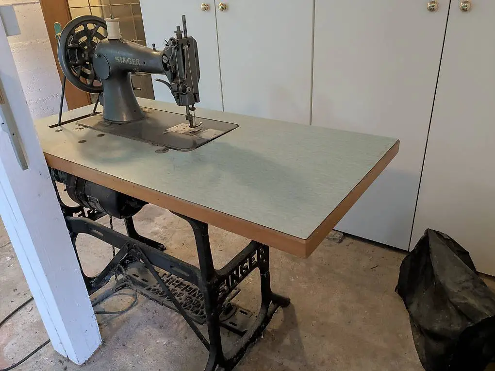 Leder Nähmaschine Singer