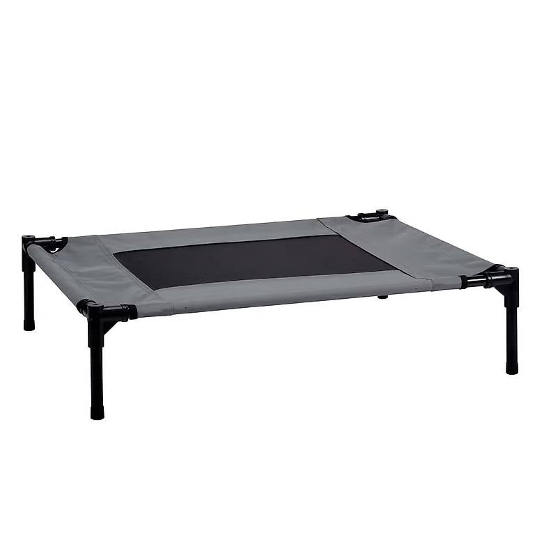 Hundeliege erhöht L grau/schwarz