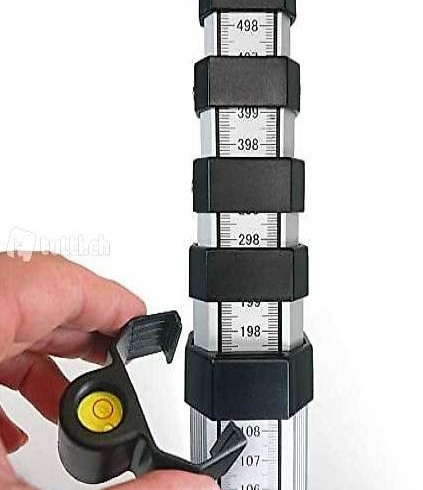  Teleskop-Nivellierlatte 5 m