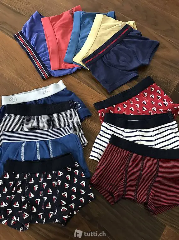 Boys Petit Bateau süsse Unterhose, ganzer Set
